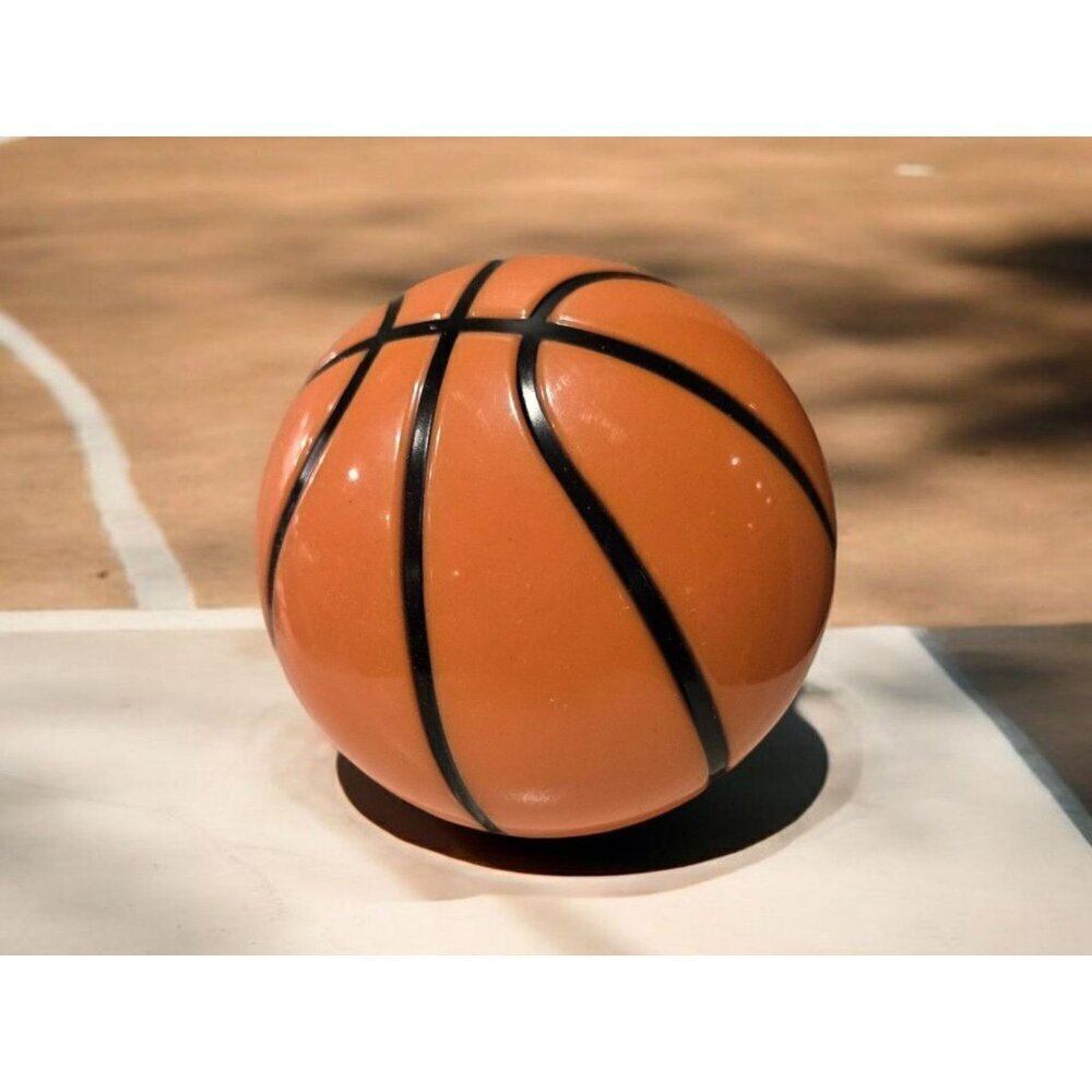 New Orange Basketball Shaped Hair Brush Sports Fun & Unique Detangling Tool